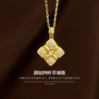 Iced Out Gold Pendant