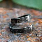 2024 New 316L Stainless Steel Viking Rotating chain rune Ring For Men Fashion retro Amulet fashion Jewelry Gift free