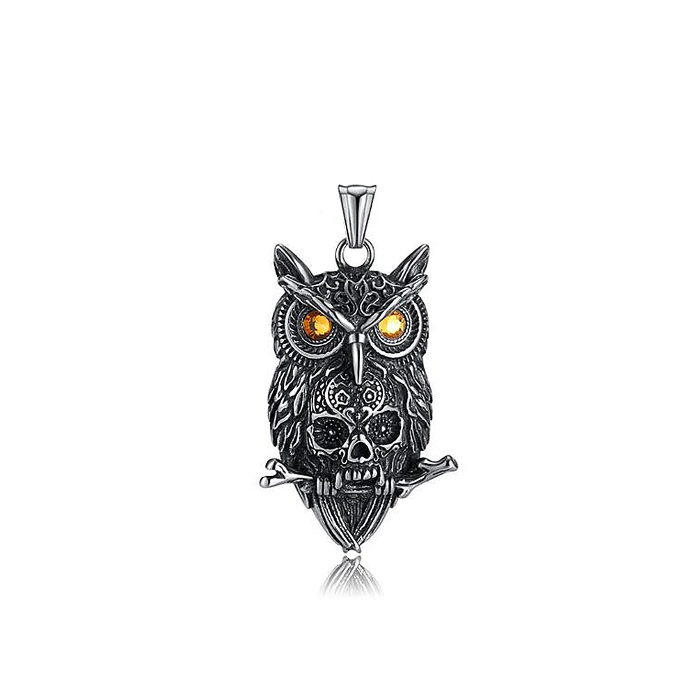 Skull Pendant Necklace — Stainless Steel