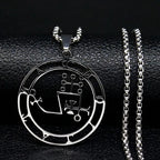 Demon Seal Pendant — Silver Stainless