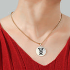 Sigil Of Lucifer Pendant Necklace Stainless Steel Seal Of Satan Satanic 2023 New Fashion Amulet Necklace Jewelry for