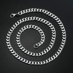 Cuban Link Chains Stainless Steel Classic Men Boy Curb Chunky Silver Color Necklace 3.6mm to 11mm 14 to 30 Inches
