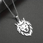 Christian Iced Out Bling Jesus Head Portrait Necklace Pendant Male and Female Cross Catholic Amulet Jewelry