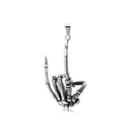 Skull Rock Hand Pendant — Stainless Steel