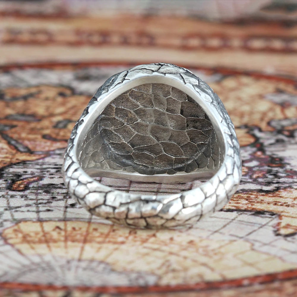 Indian Chief Biker Ring — 925 Silver