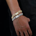 Iced Out Cuban Bracelet Stainless Steel 11MM
