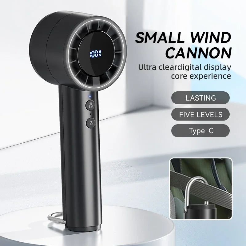 Lenovo Handheld Small Fan Refrigeration Air Conditioner Portable Silent Highspeed Led Display High Wind Power USB
