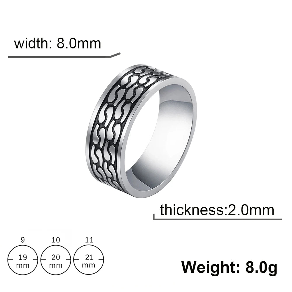 My Shape Chinese Tai Chi Yin Yang Rings for Men The Eight Trigrams Stainless Steel Ring Vintage Jewelry Amulet anillos
