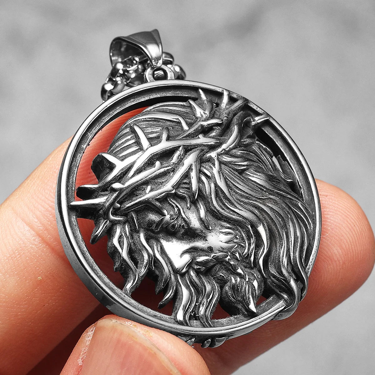 Crown of Thorns Pendant — Stainless Steel