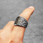 Compass Celtic Ring — Stainless Steel