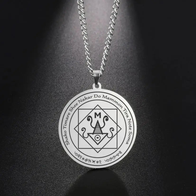 Mammon Talisman Pendant Necklace — Gold