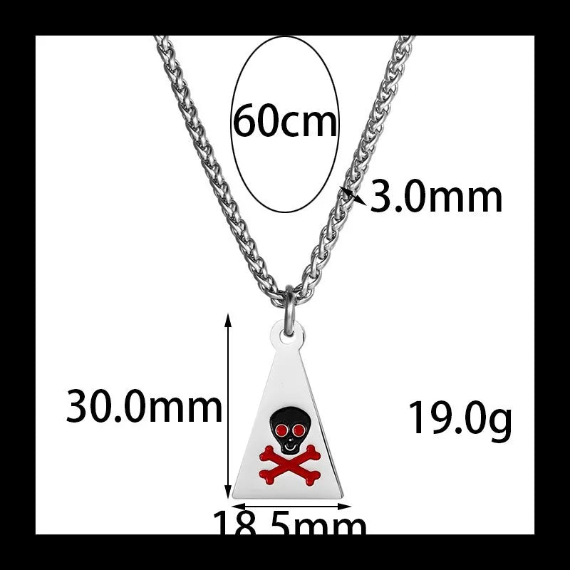 Triangular Geometric Pendant — Stainless
