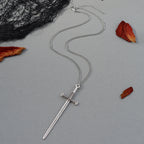 Retro Cross Pendant Necklaces for Women Men Gothic Steampunk Skull Necklace Chain Hip Hop Jewelry Gifts