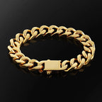 Hip Hop Jewelry Rapper Cuban Link Bracelet for Women Men Stainless Steel Luxury Cuban Bracelet Drop Shipping Free Laser Logo